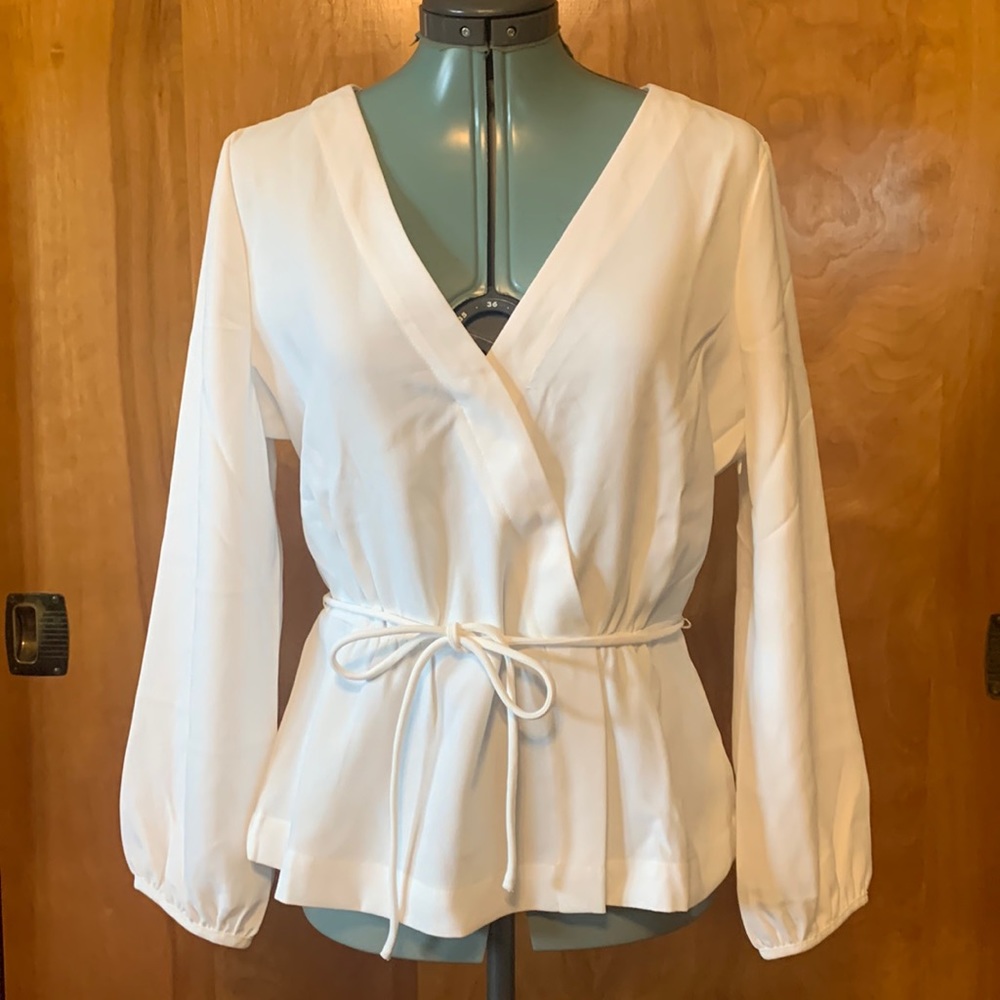 J. Crew faux wrap top